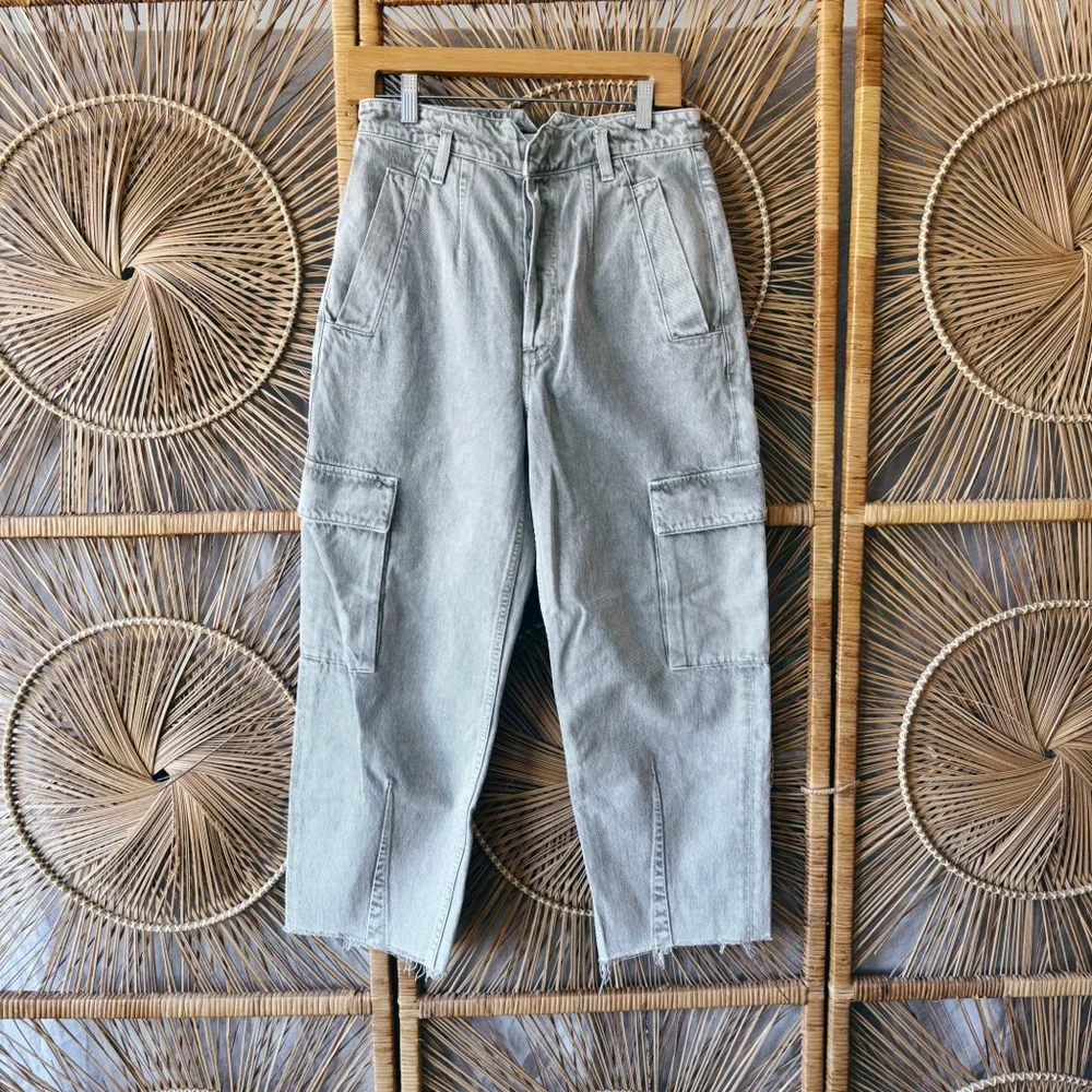 Citizens of Humanity Surplus NWT Gema Pant- White Sage SZ 28 Barrel Jeans - Picture 2 of 13